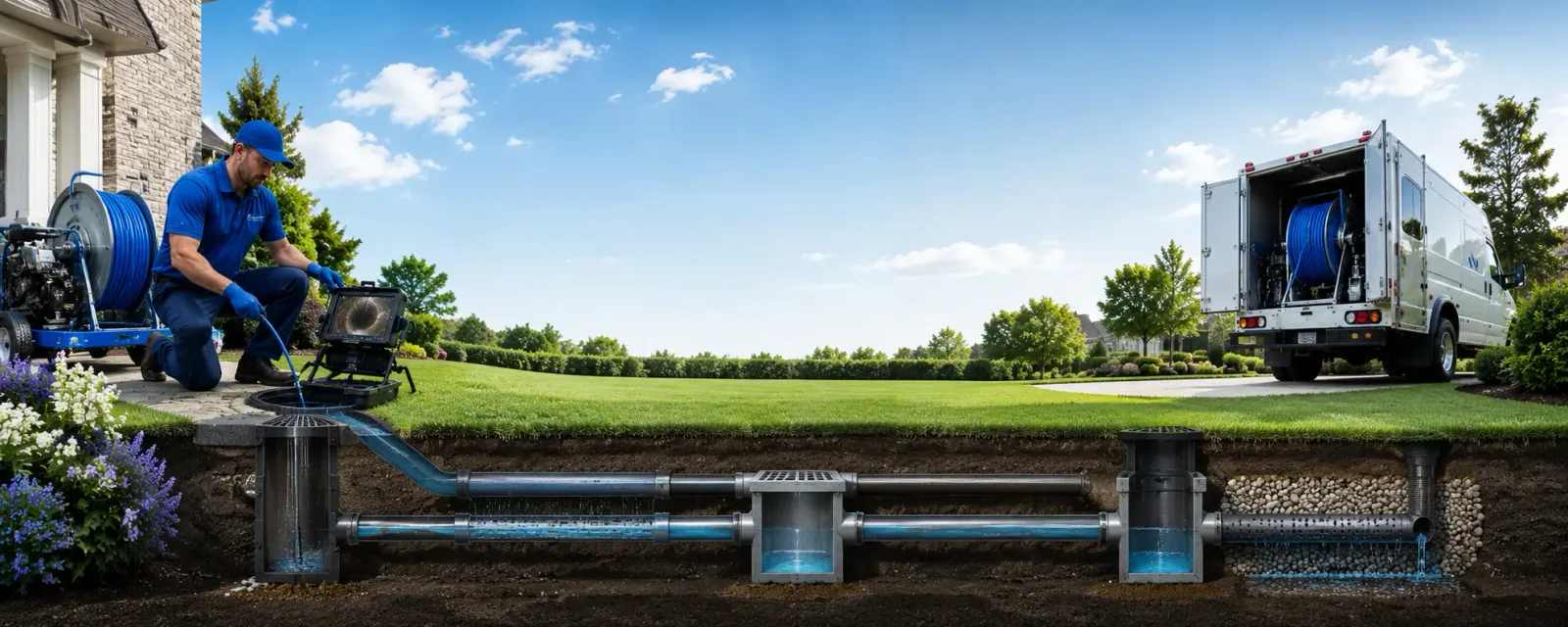 Outdoor drain cleaning information for Alhambra, IL