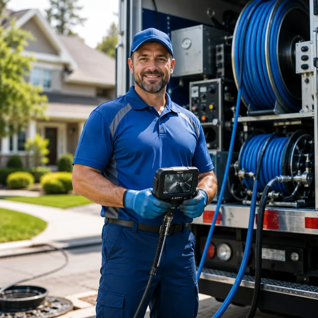 Local outdoor drain cleaning specialists in Alhambra, IL